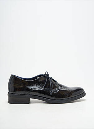 Derby-uri material neted toc plat până la 3 cm negru FLUCHOS femeie