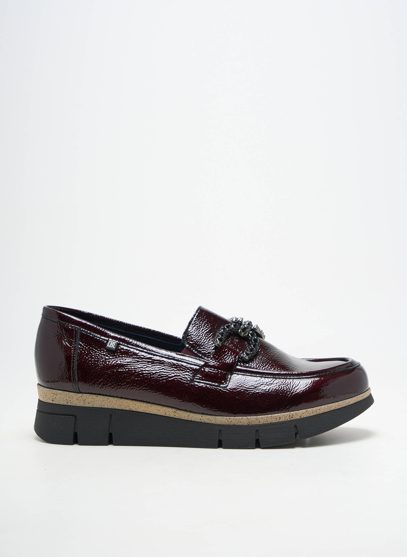Mocasini material neted toc plat până la 3 cm violet FLUCHOS femeie