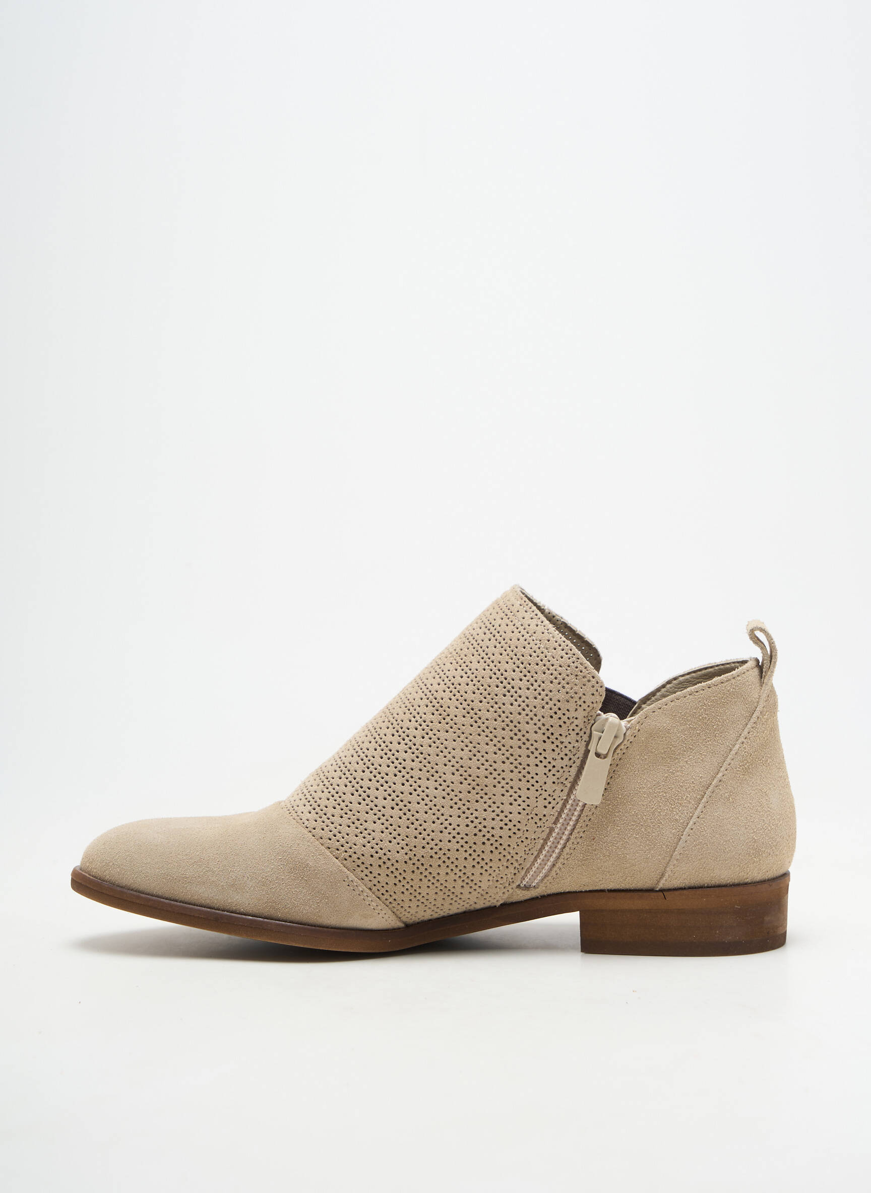 Botine/ghete material neted toc plat până la 3 cm bej FLUCHOS femeie