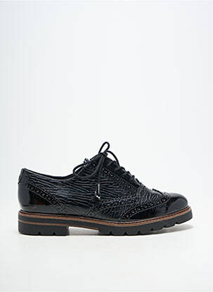Derby-uri material neted toc plat până la 3 cm negru MARCO TOZZI femeie