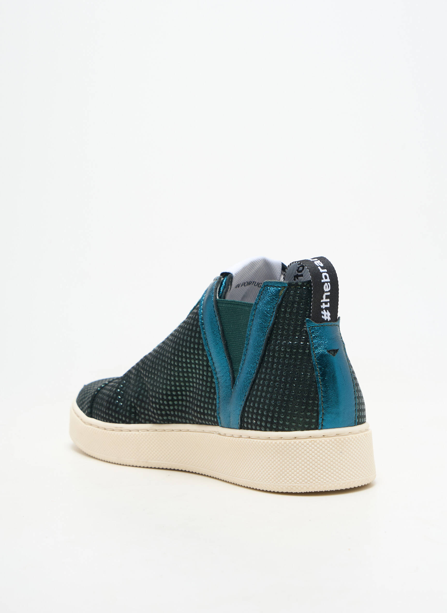 Adidași vârf rotund toc plat până la 3 cm verde VADDIA femeie