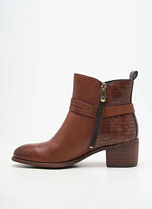 Botine/ghete material neted toc de 4 la 6 cm maro MARCO TOZZI femeie