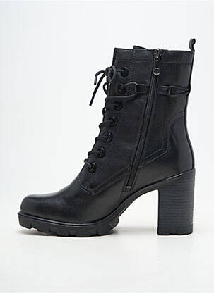 Botine/ghete material neted toc de 7 la 9 cm negru MARCO TOZZI femeie