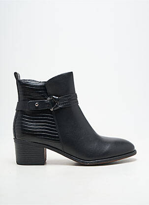 Botine/ghete material neted toc de 4 la 6 cm negru MARCO TOZZI femeie