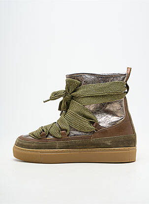 Botine/ghete umplută toc plat până la 3 cm verde EMILIE KARSTON femeie