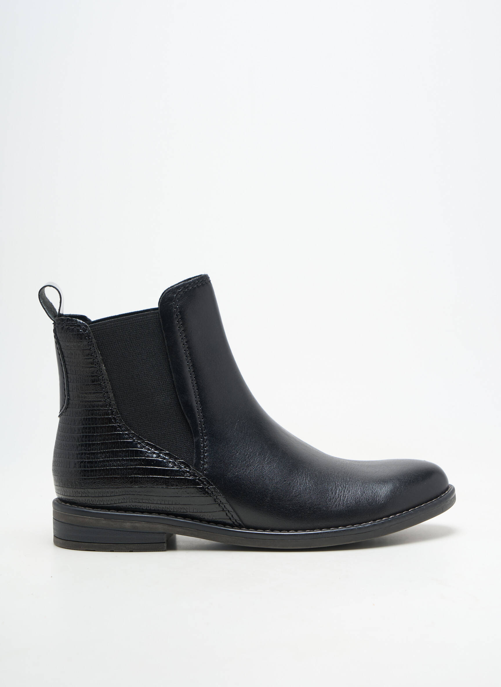 Botine/ghete material neted toc plat până la 3 cm negru MARCO TOZZI femeie