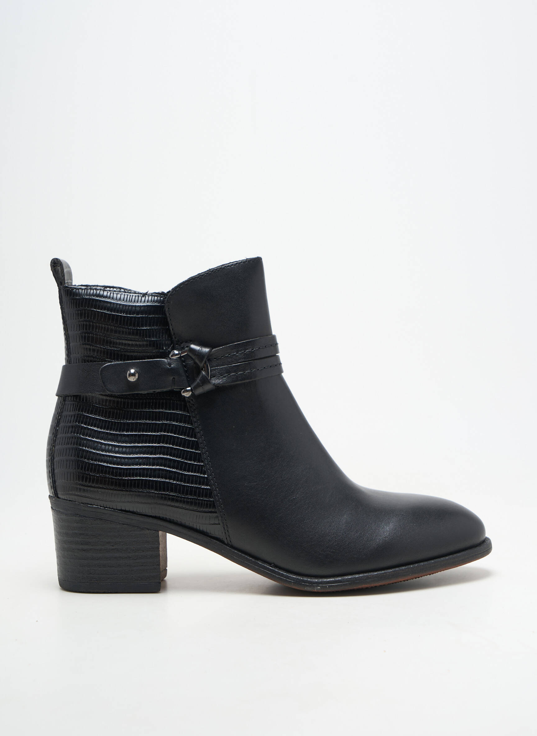 Botine/ghete material neted toc de 4 la 6 cm negru MARCO TOZZI femeie