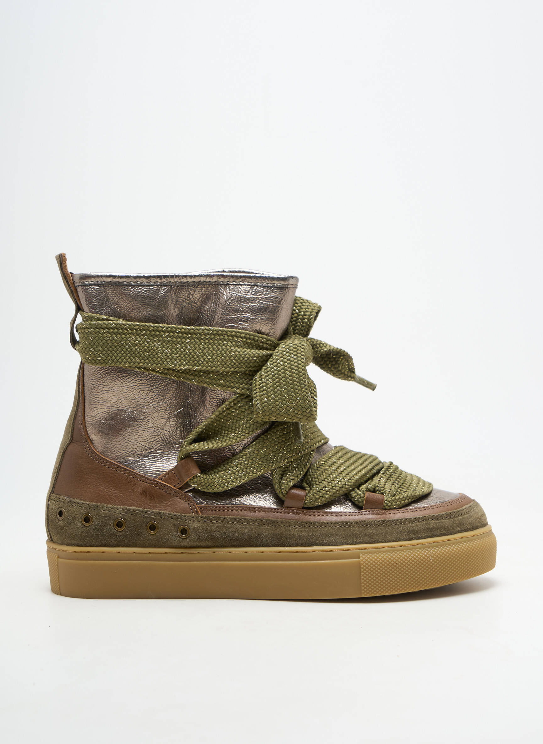 Botine/ghete umplută toc plat până la 3 cm verde EMILIE KARSTON femeie