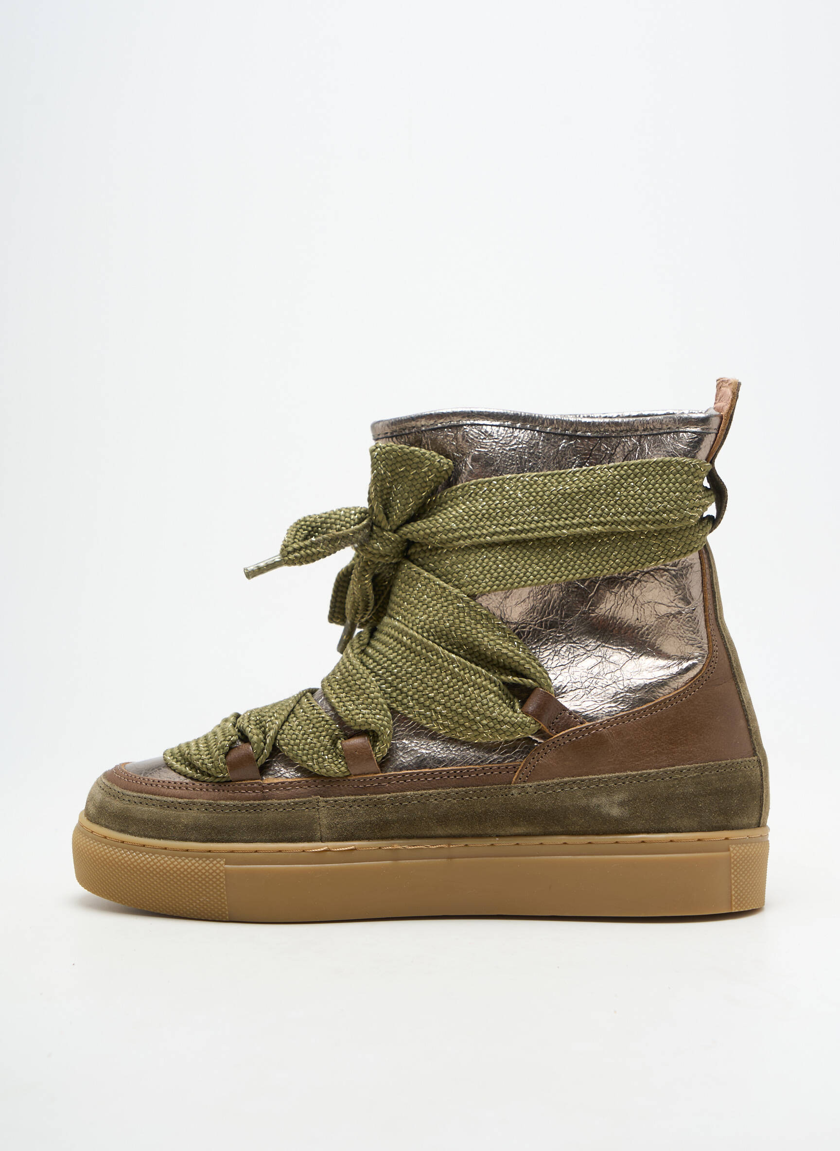 Botine/ghete umplută toc plat până la 3 cm verde EMILIE KARSTON femeie