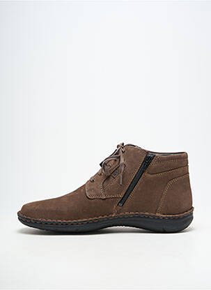 Botine/ghete material neted vârf rotund maro JOSEF SEIBEL bărbat