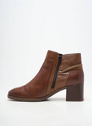 Botine/ghete material neted toc de 4 la 6 cm maro REMONTE femeie