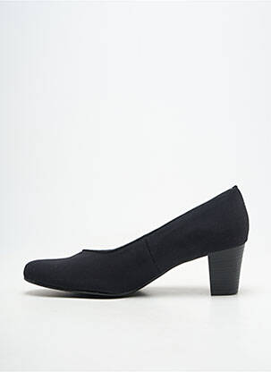 Pantofi cu toc cubanez toc de 4 la 6 cm negru ARTIKA SOFT femeie