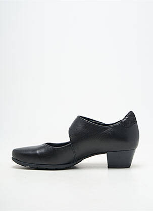 Pantofi cu toc material neted toc de 4 la 6 cm negru ARTIKA SOFT femeie