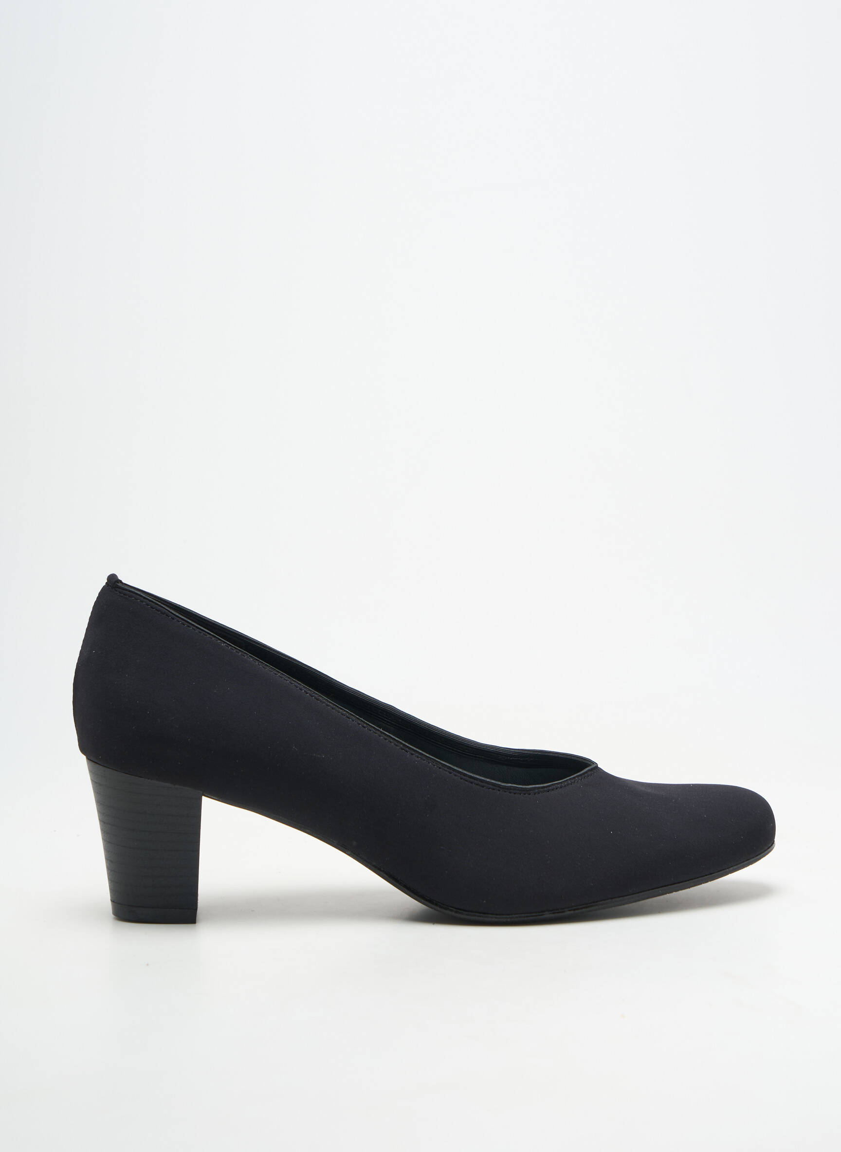 Pantofi cu toc cubanez toc de 4 la 6 cm negru ARTIKA SOFT femeie