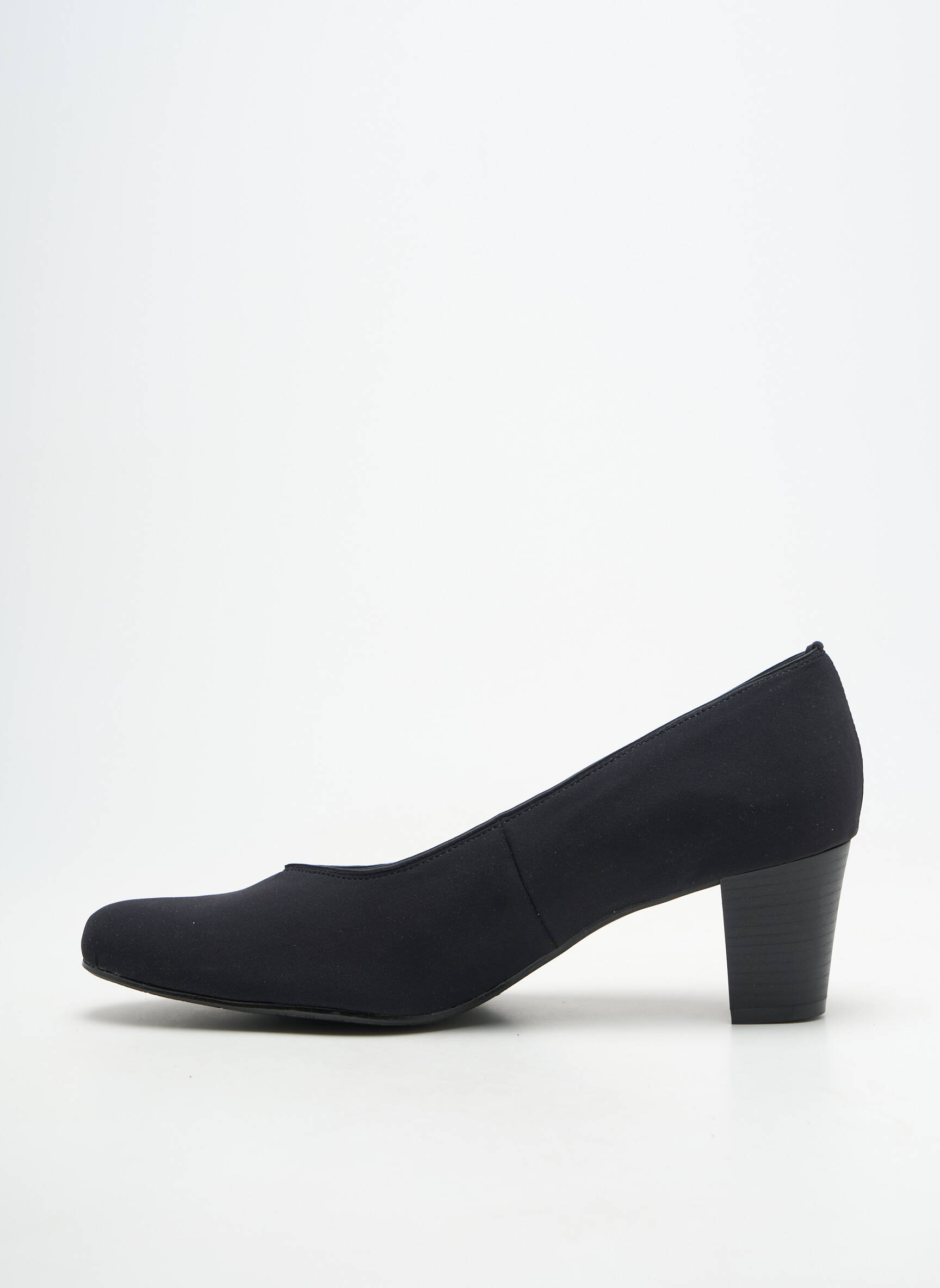 Pantofi cu toc cubanez toc de 4 la 6 cm negru ARTIKA SOFT femeie