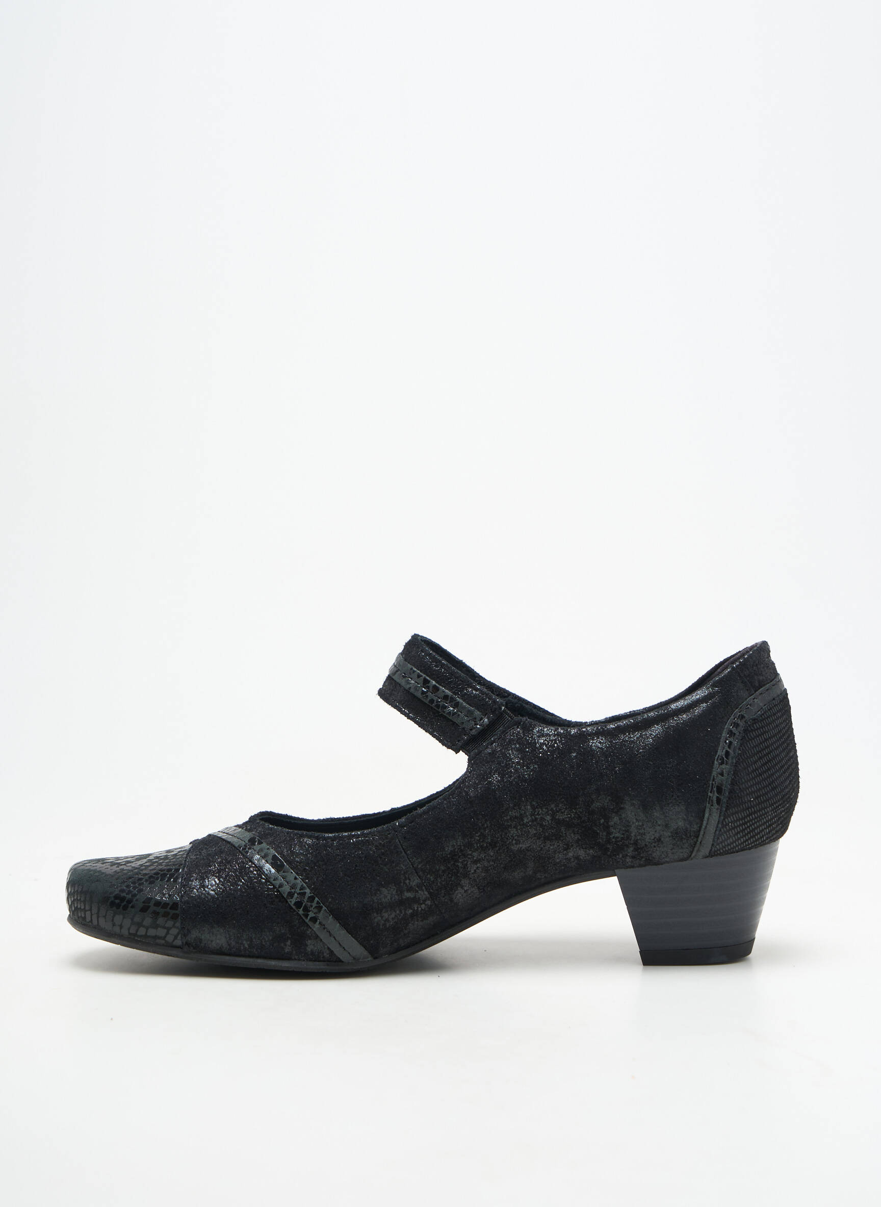 Pantofi cu toc toc de 4 la 6 cm negru ARTIKA SOFT femeie