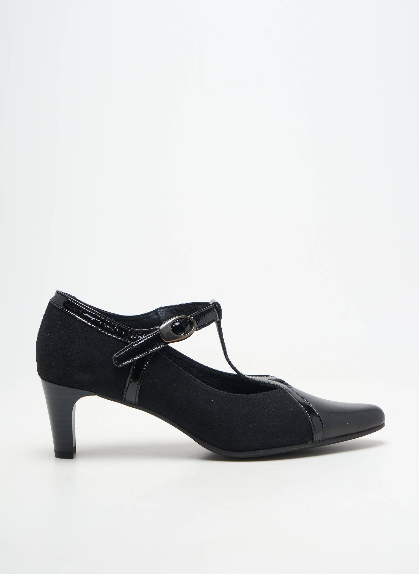 Pantofi cu toc închidere cu buclă(e) toc de 4 la 6 cm negru ARTIKA SOFT femeie
