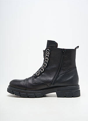Botine/ghete material neted toc de 4 la 6 cm negru RIEKER femeie