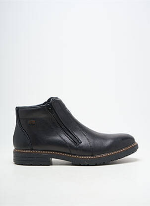 Botine/ghete material neted toc plat până la 3 cm negru RIEKER femeie