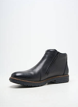 Botine/ghete material neted toc plat până la 3 cm negru RIEKER femeie