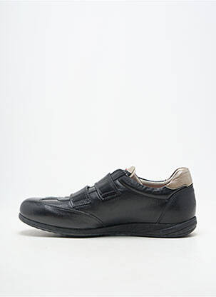 Adidași material neted vârf rotund negru FLUCHOS bărbat
