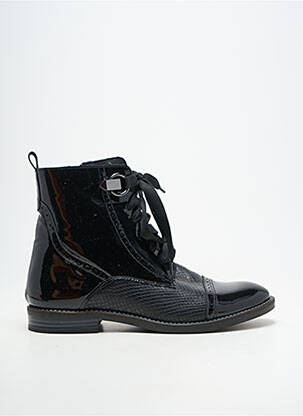 Botine/ghete material neted toc plat până la 3 cm negru MYMA femeie