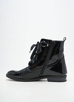 Botine/ghete material neted toc plat până la 3 cm negru MYMA femeie