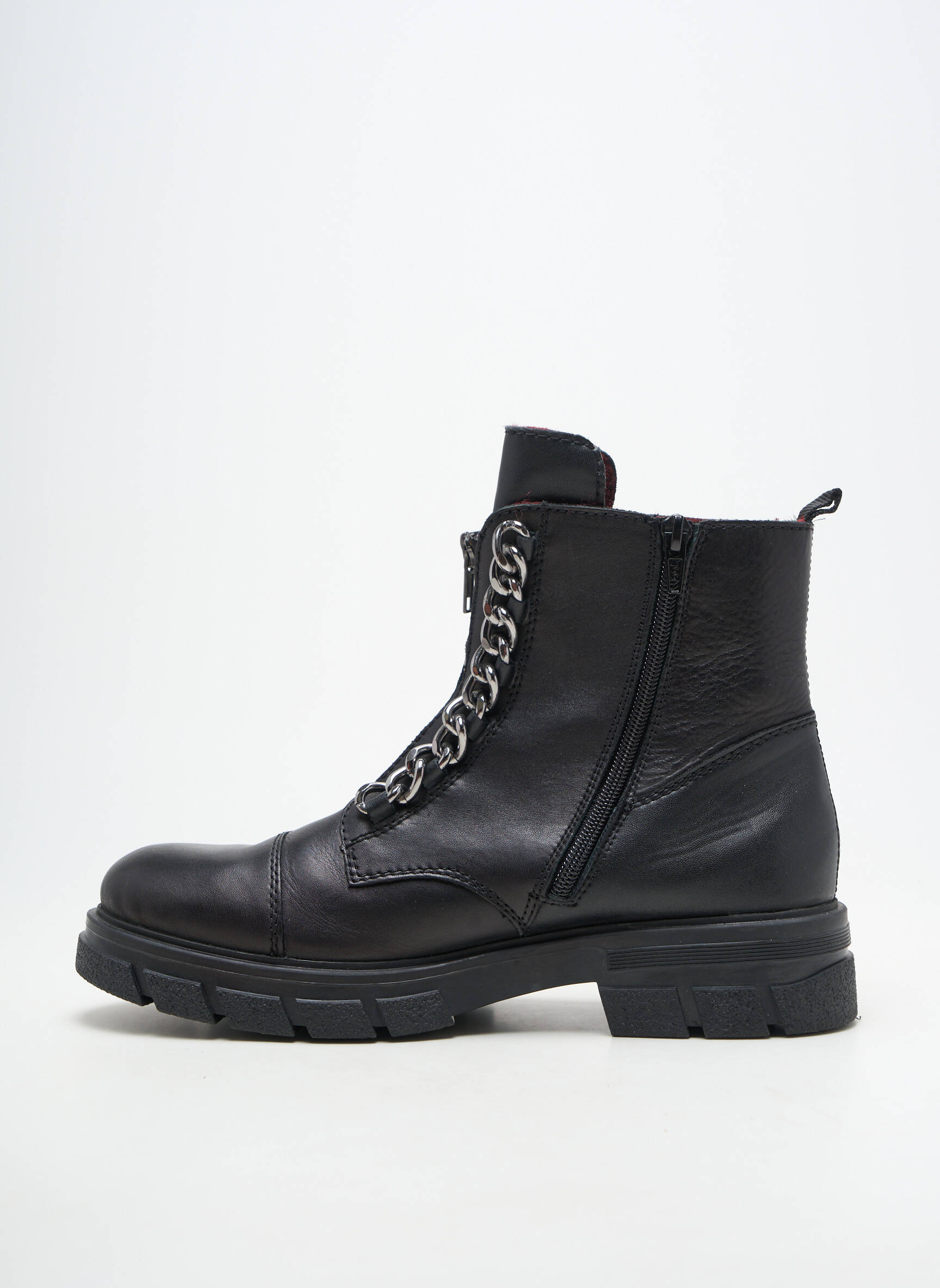 Botine/ghete material neted toc de 4 la 6 cm negru RIEKER femeie
