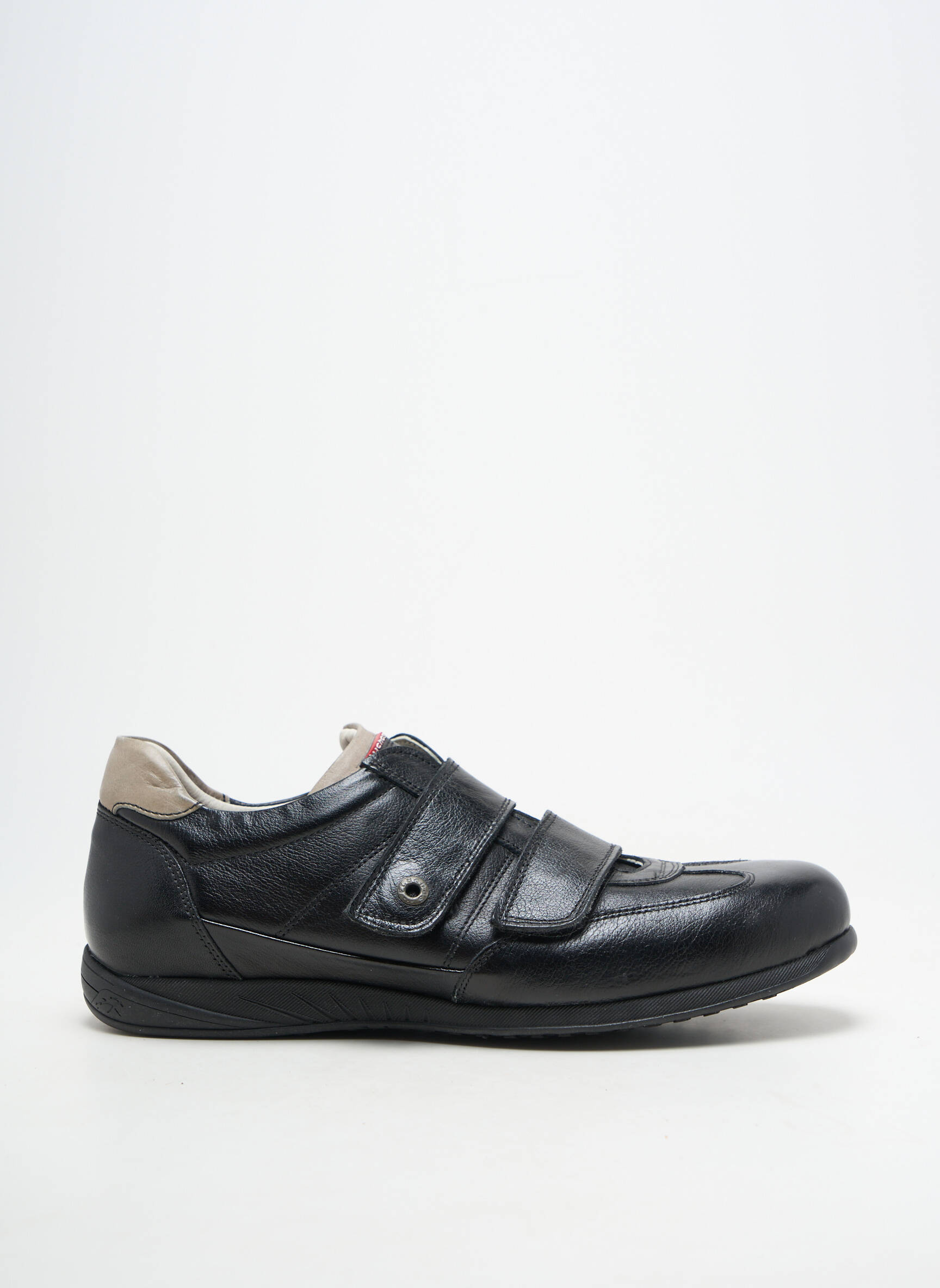 Adidași material neted vârf rotund negru FLUCHOS bărbat