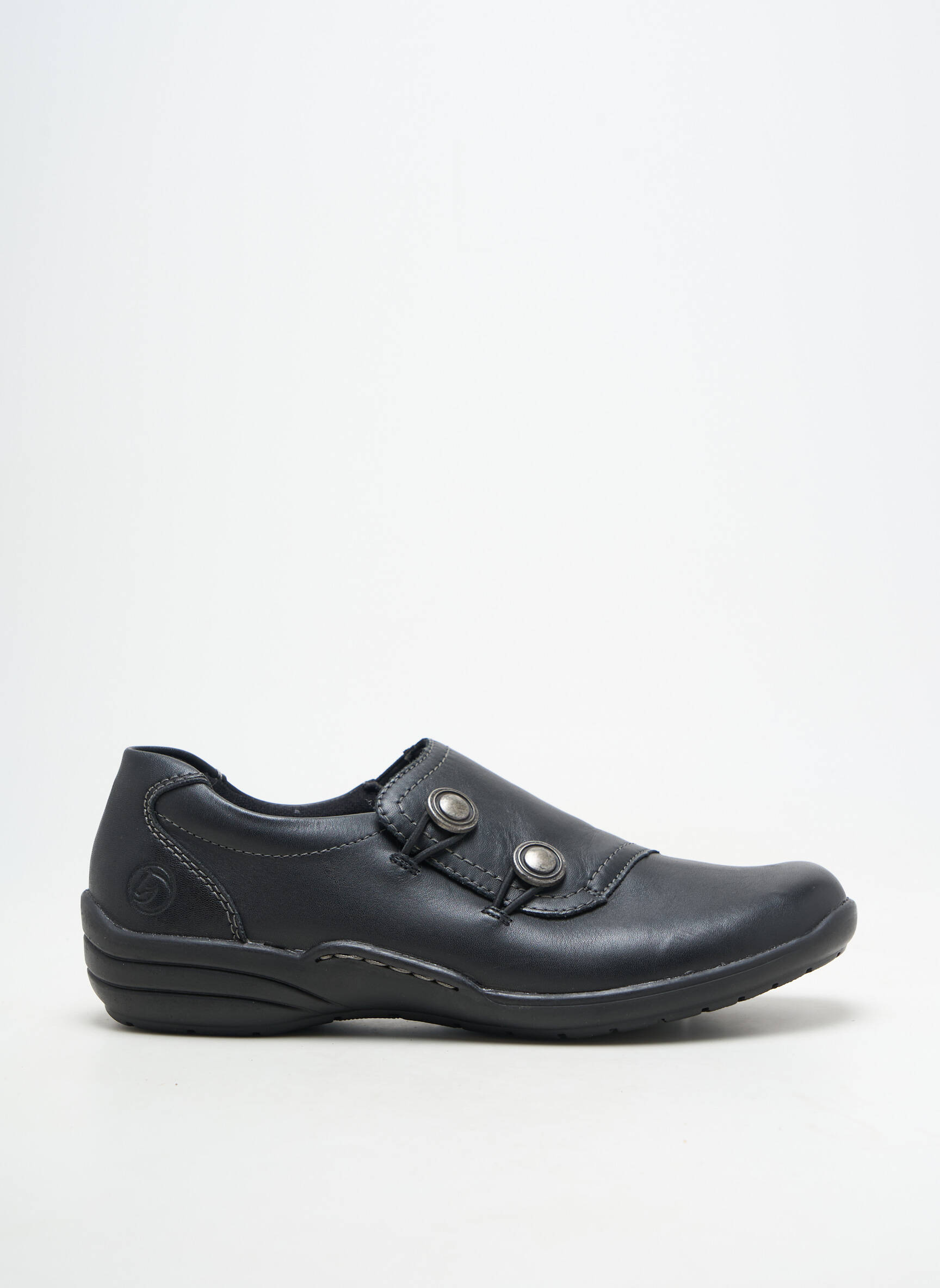 Adidași închidere elastică toc plat până la 3 cm negru REMONTE femeie