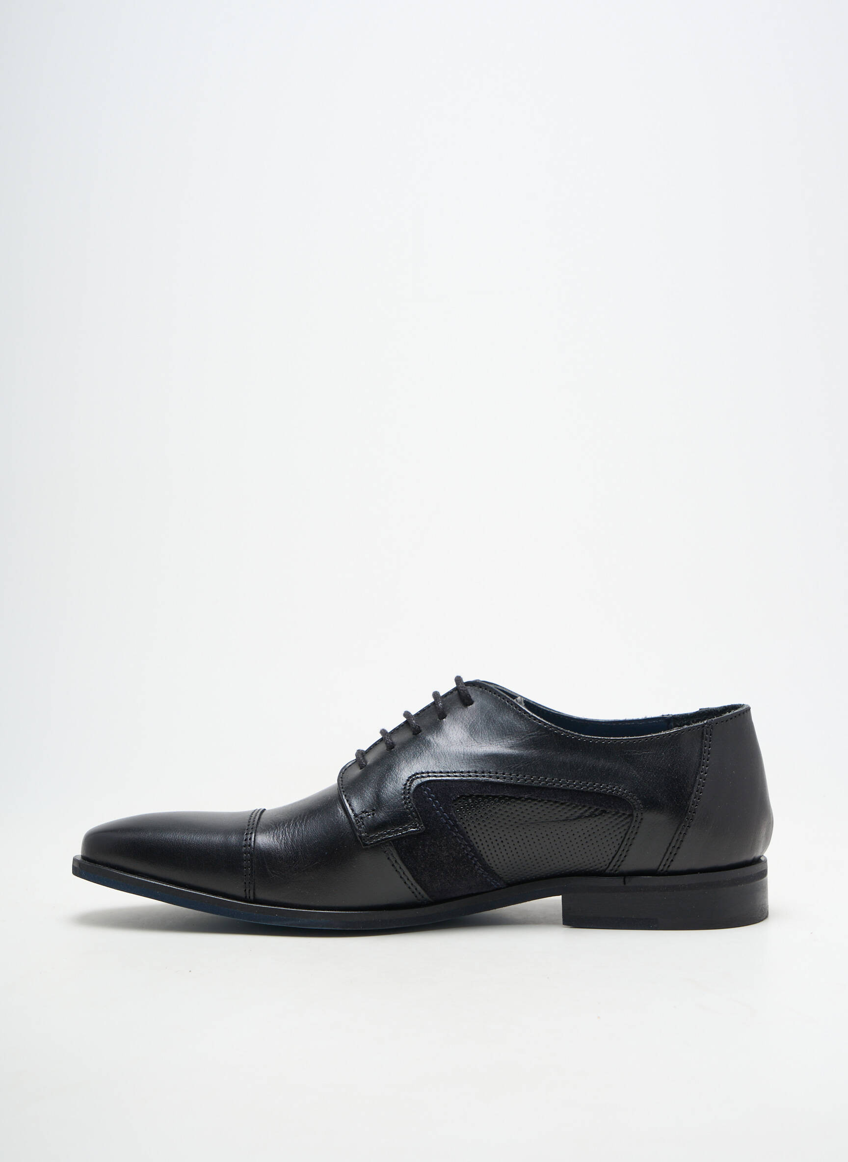 Mocasini material neted toc mic negru REDSKINS bărbat