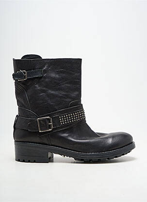 Botine/ghete material neted toc de 4 la 6 cm negru PLAYA femeie