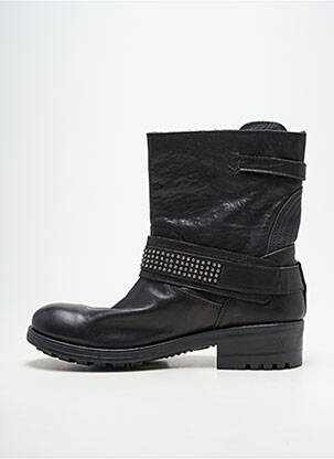 Botine/ghete material neted toc de 4 la 6 cm negru PLAYA femeie