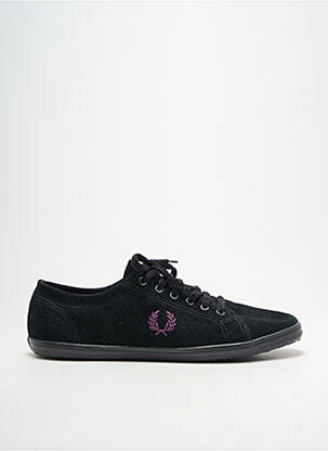 Adidași vârf rotund vârf rotund negru FRED PERRY bărbat
