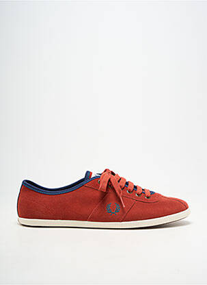 Adidași vârf rotund vârf rotund roșu FRED PERRY bărbat