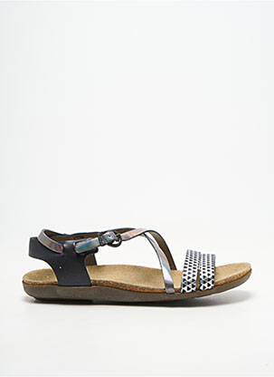 Sandale/pantofi decupați material neted toc plat până la 3 cm negru KICKERS femeie