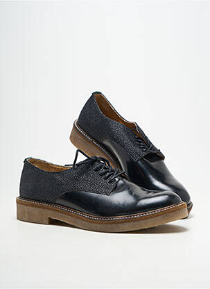 Derby-uri material neted toc plat până la 3 cm negru KICKERS femeie