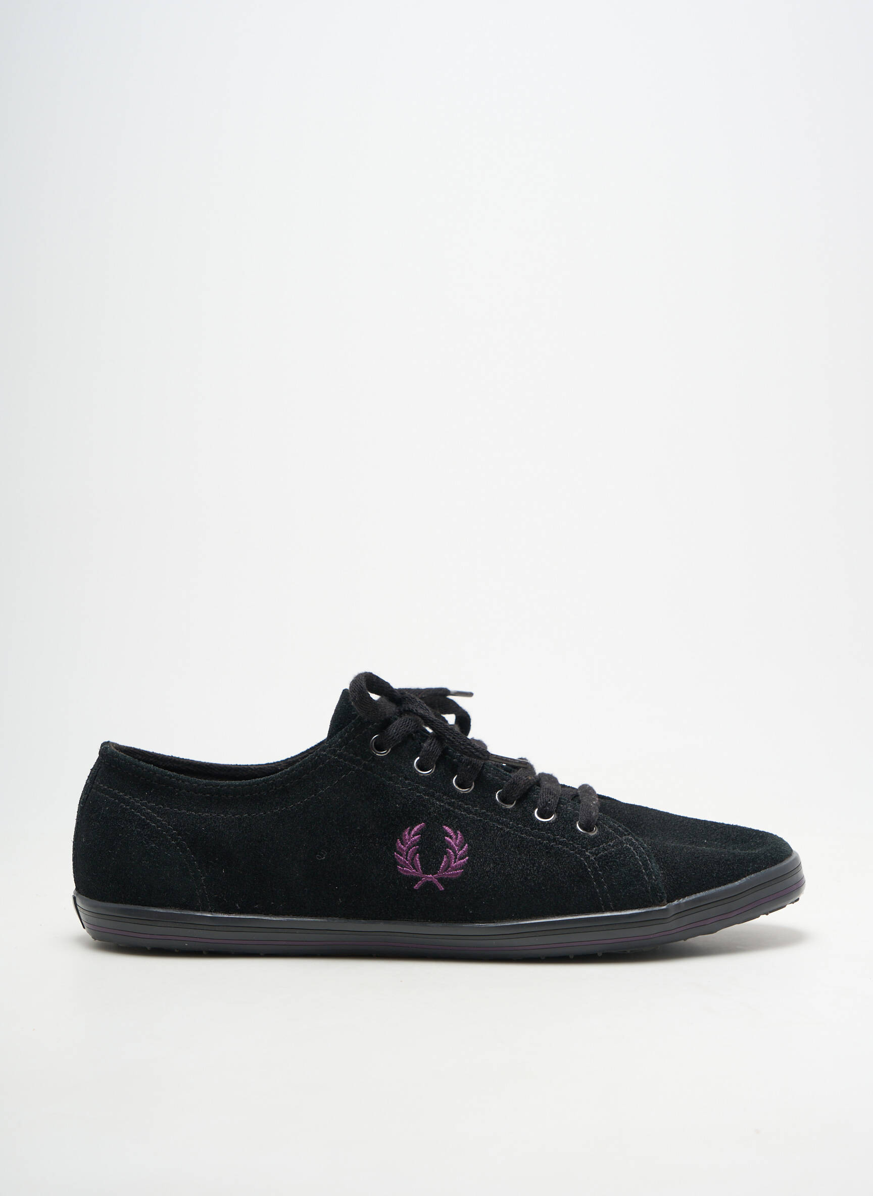 Adidași vârf rotund vârf rotund negru FRED PERRY bărbat