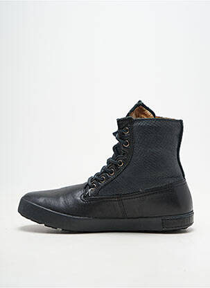 Adidași material neted toc plat până la 3 cm negru BLACKSTONE femeie