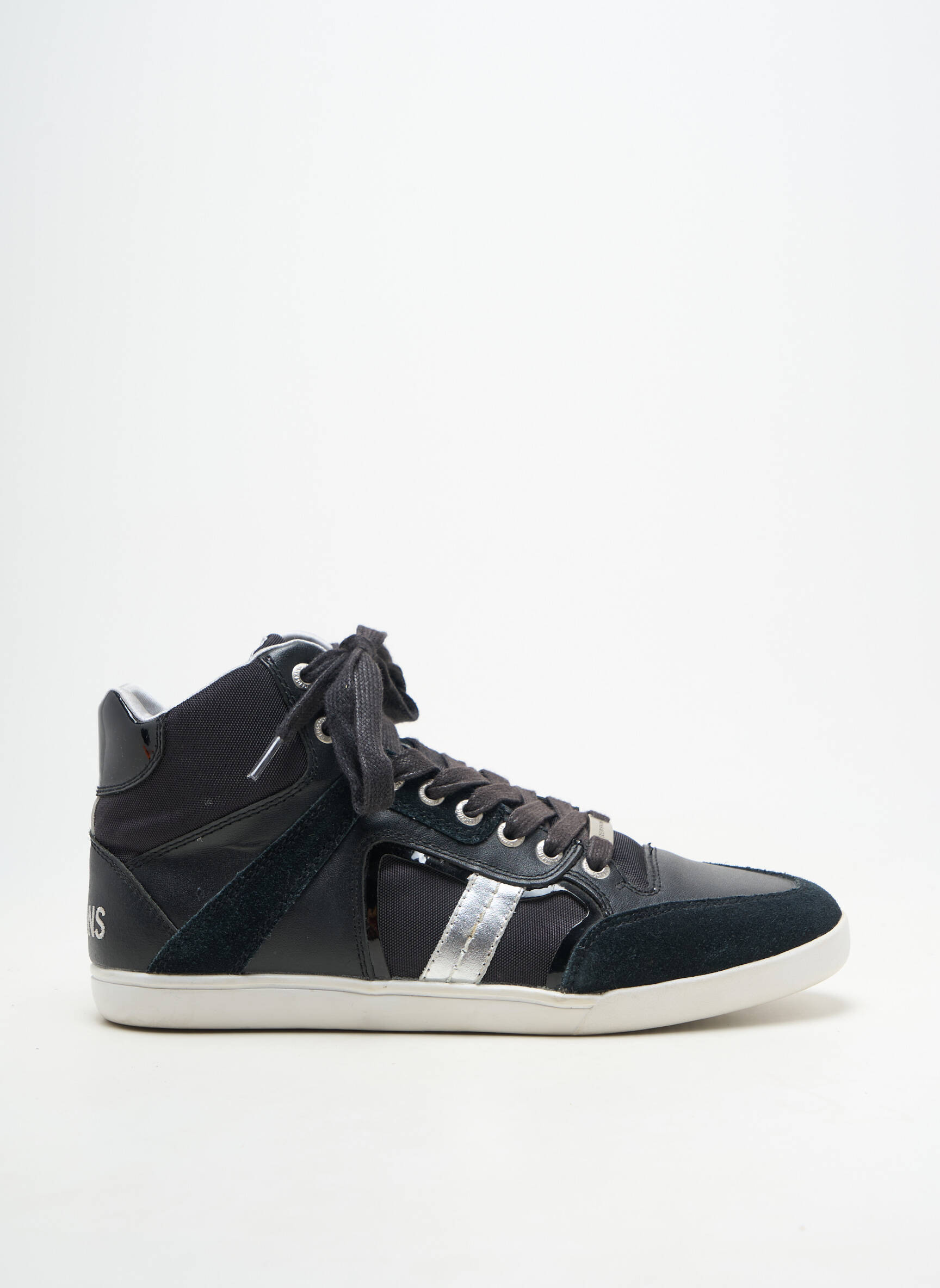Adidași material neted toc plat până la 3 cm negru REDSKINS femeie
