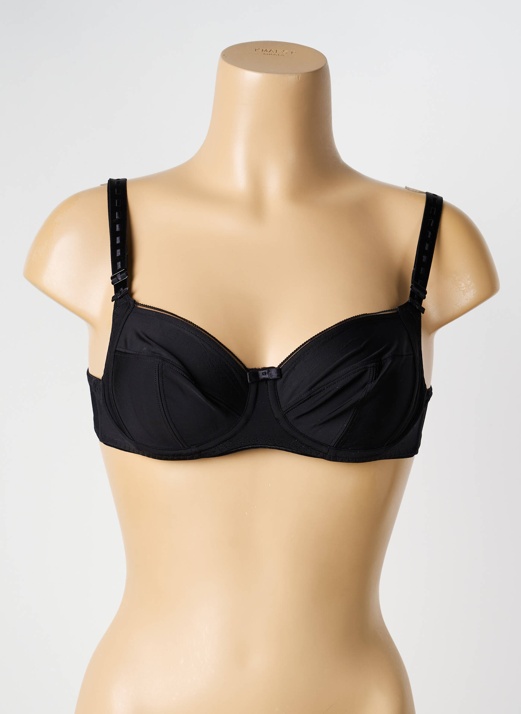 Sutien efect material satinat sutien cupe întregi cu decolteu înalt negru CHARNOS femeie