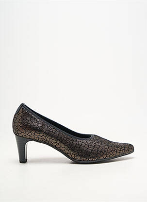 Pantofi cu toc cubanez toc de 4 la 6 cm negru GEO-REINO femeie