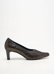 Pantofi cu toc cubanez toc de 4 la 6 cm negru GEO-REINO femeie