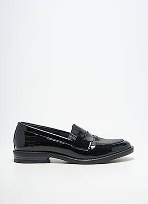 Mocasini material neted toc plat până la 3 cm negru MYMA femeie