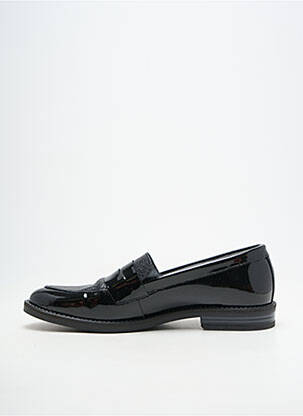 Mocasini material neted toc plat până la 3 cm negru MYMA femeie