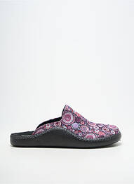 Papuci/pantofi de casă vârf rotund toc plat până la 3 cm violet ROMIKA femeie