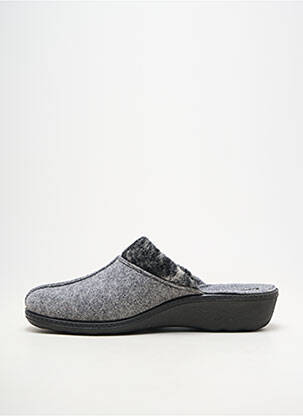 Papuci/pantofi de casă vârf rotund toc plat până la 3 cm gri ROMIKA femeie