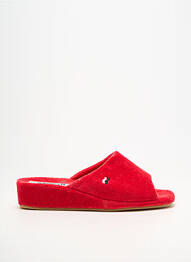 Papuci/pantofi de casă semi compensat toc de 4 la 6 cm roșu ROMIKA femeie