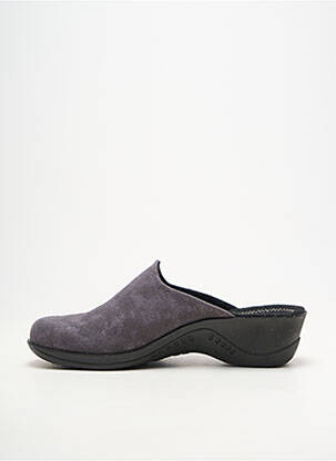 Papuci/pantofi de casă vârf rotund toc plat până la 3 cm gri ROMIKA femeie