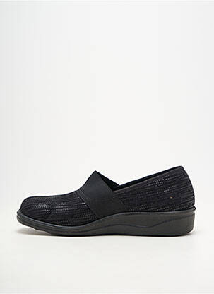 Papuci/pantofi de casă vârf rotund toc plat până la 3 cm negru ROMIKA femeie